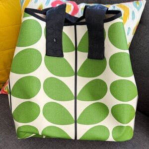 Orla Kiely Green Leaf Print Tote Bag XL new